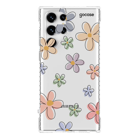 Capinha para celular Flores Divertidas