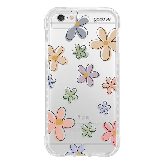 Capinha para celular Flores Divertidas