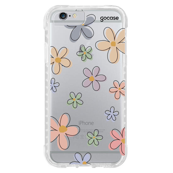 Capinha para celular Flores Divertidas