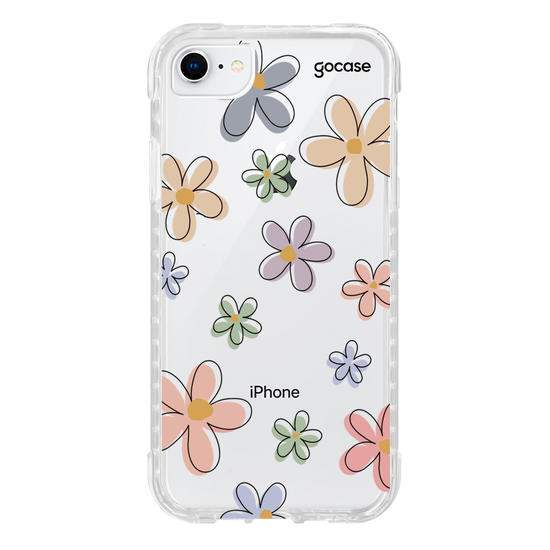 Capinha para celular Flores Divertidas