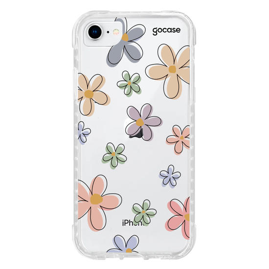 Capinha para celular Flores Divertidas