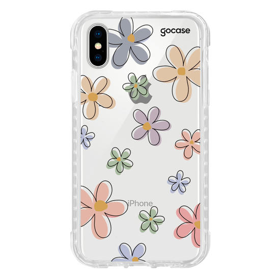 Capinha para celular Flores Divertidas