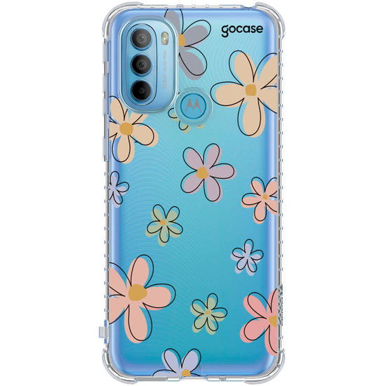 Capinha para celular Flores Divertidas