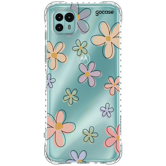 Capinha para celular Flores Divertidas