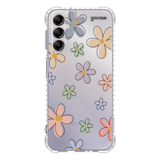 Capinha para celular Flores Divertidas