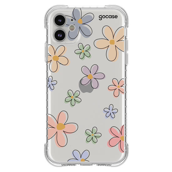 Capinha para celular Flores Divertidas