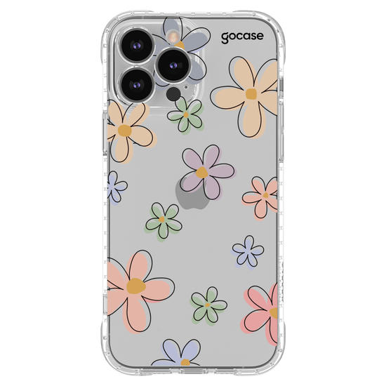 Capinha para celular Flores Divertidas