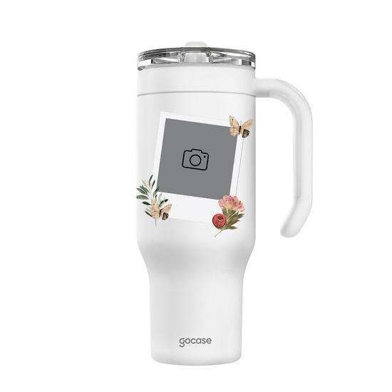 Copo Térmico Life + Ebook - Garden Memory
