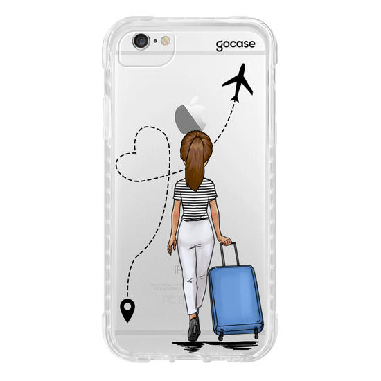 Capinha para celular Garota Aeroporto Clean