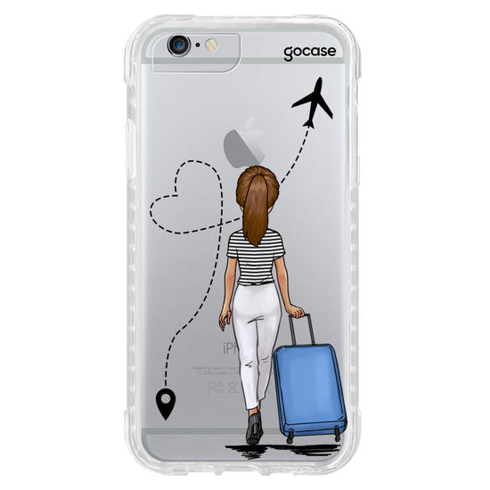 Capinha para celular Garota Aeroporto Clean