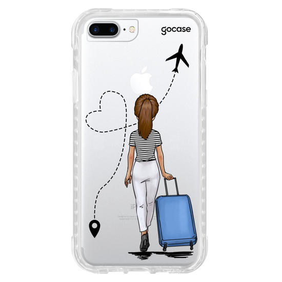 Capinha para celular Garota Aeroporto Clean