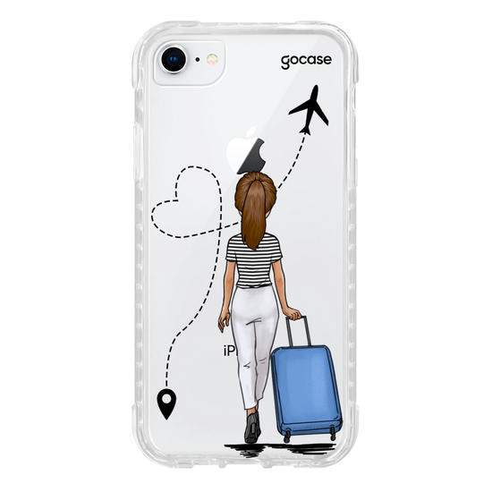 Capinha para celular Garota Aeroporto Clean