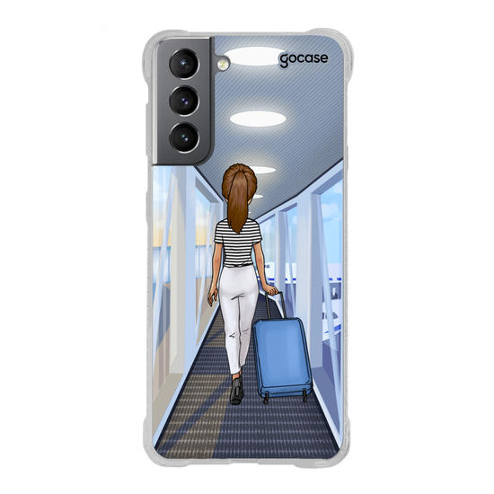 Capinha para celular Garota Aeroporto