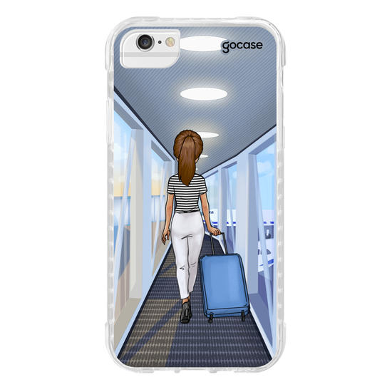 Capinha para celular Garota Aeroporto