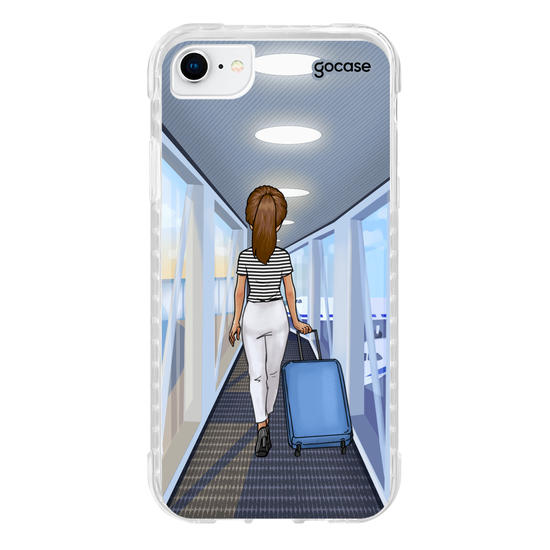 Capinha para celular Garota Aeroporto