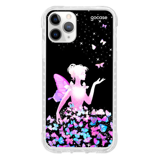 Capinha para celular Garota Borboletas
