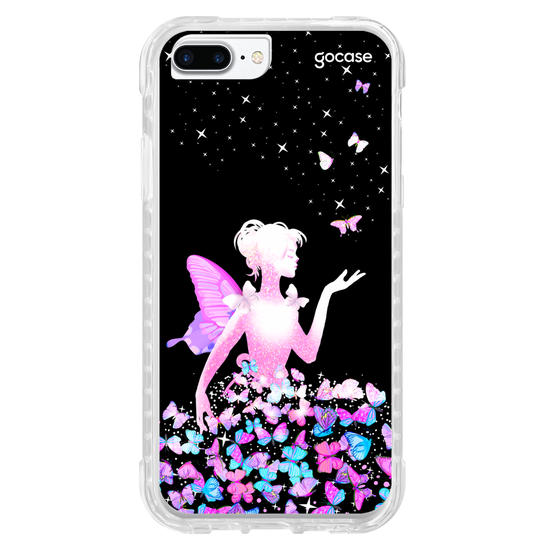 Capinha para celular Garota Borboletas