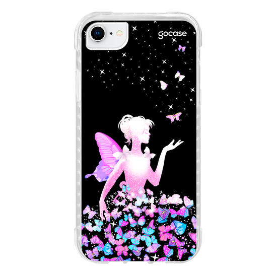 Capinha para celular Garota Borboletas
