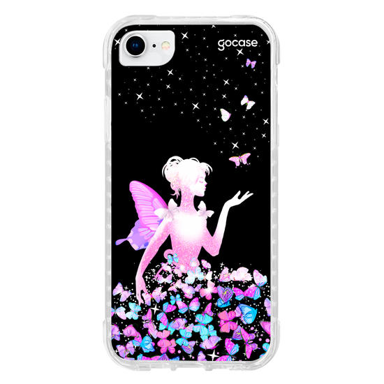 Capinha para celular Garota Borboletas