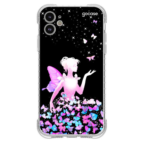 Capinha para celular Garota Borboletas