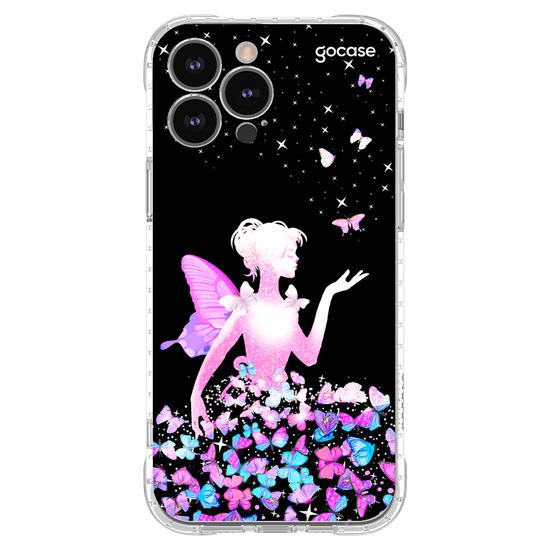 Capinha para celular Garota Borboletas
