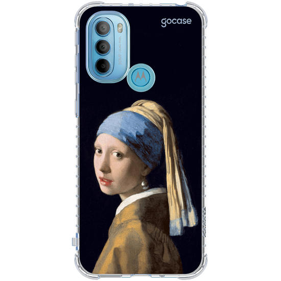 Capinha para celular  Garota Com Brinco Perola