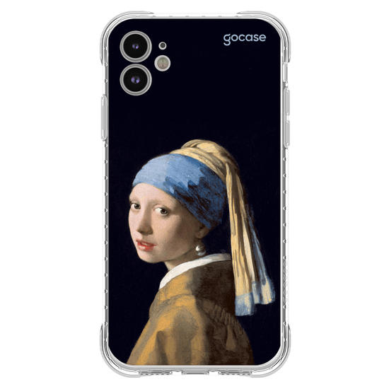Capinha para celular  Garota Com Brinco Perola