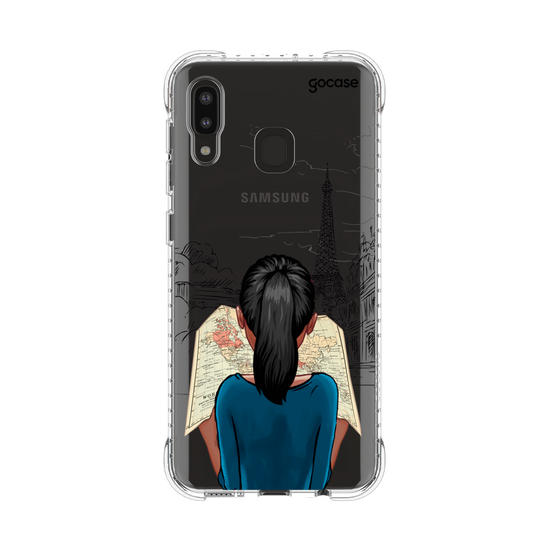 Capinha para celular Garota com Mapa