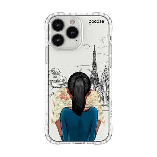Capinha para celular Garota com Mapa