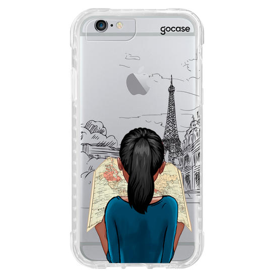 Capinha para celular Garota com Mapa