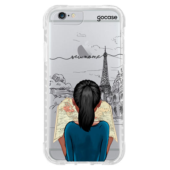Capinha para celular Garota com Mapa