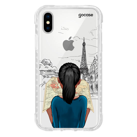 Capinha para celular Garota com Mapa
