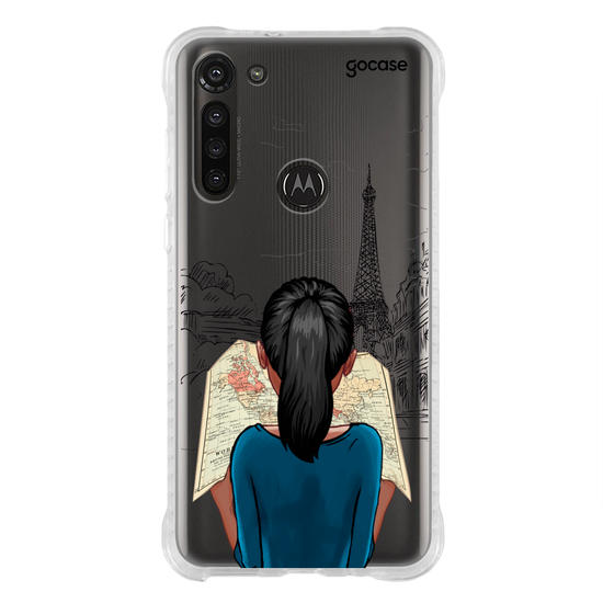 Capinha para celular Garota com Mapa