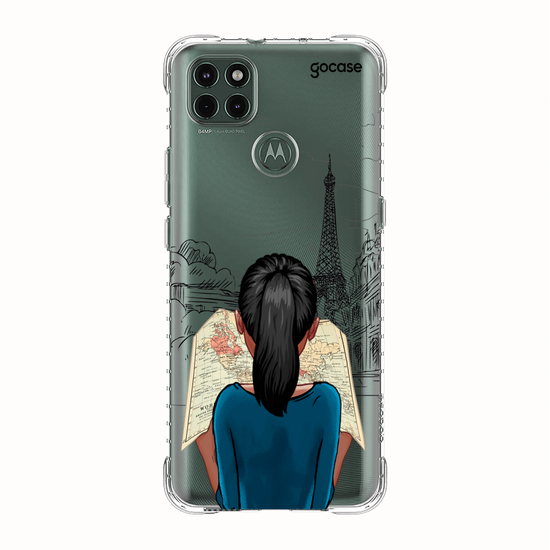 Capinha para celular Garota com Mapa