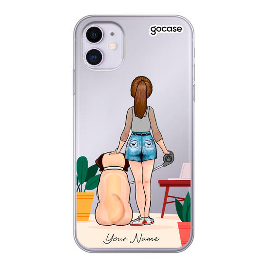 Girl With Pet - Dogs Phone Case - Gocase Girl With Pet - Dogs Phone Case - Gocase