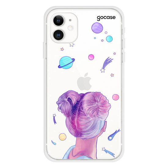 Girl in Orbit Clean Phone Case
