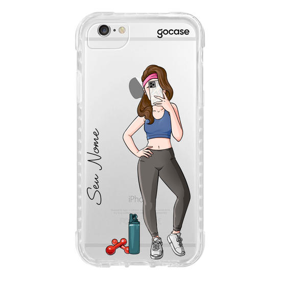 Capinha para celular Garota Fitness
