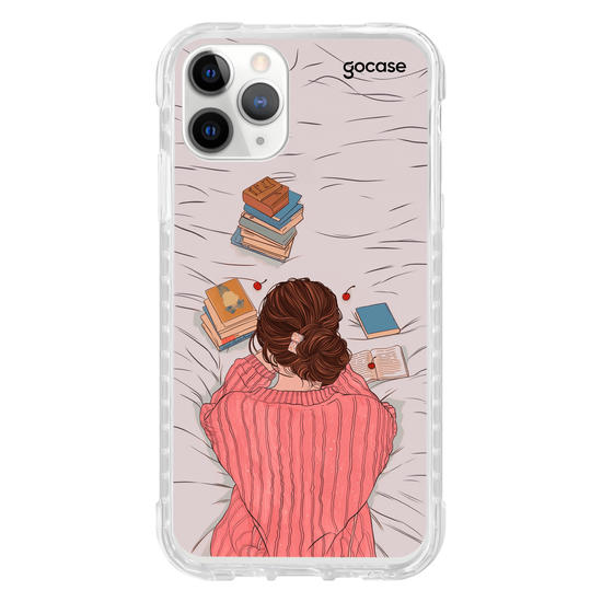 Capinha para celular  Garota Leitora na Cama