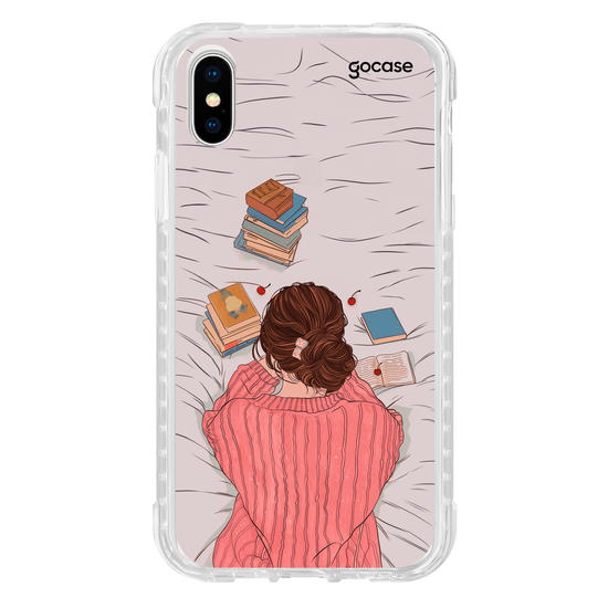 Capinha para celular  Garota Leitora na Cama