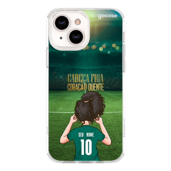 Capinha para celular Palmeiras - Cabeça Fria Coração Quente - Garota