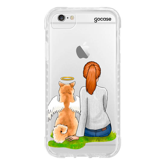 Capinha para celular Garota Pet Anjo