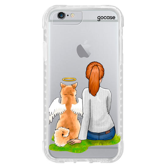Capinha para celular Garota Pet Anjo