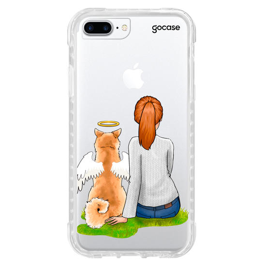 Capinha para celular Garota Pet Anjo