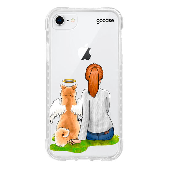 Capinha para celular Garota Pet Anjo