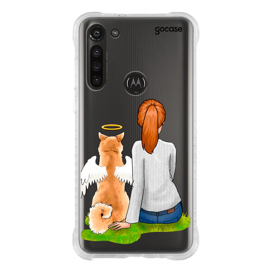 Capinha para celular Garota Pet Anjo