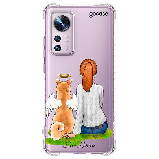Capinha para celular Garota Pet Anjo