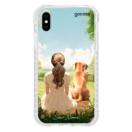 Capinha para celular Garota Pet Pintura