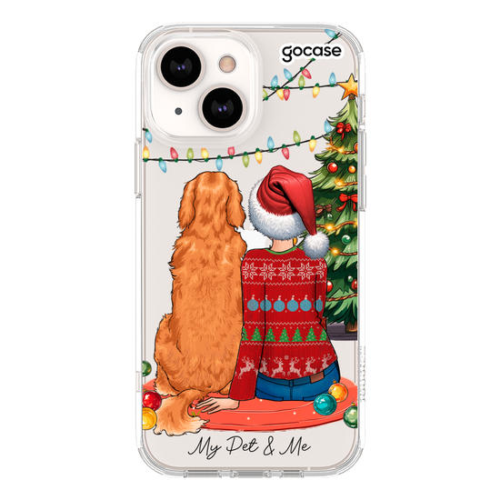 Girl & Pet - Merry Christmas Phone Case