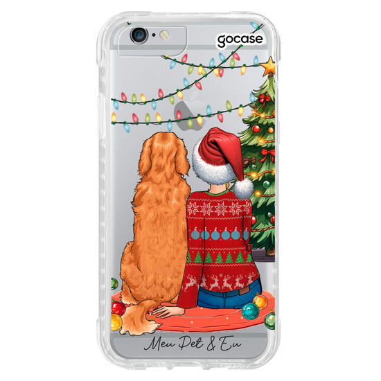 Capinha para celular Garota & Pet - Feliz Natal