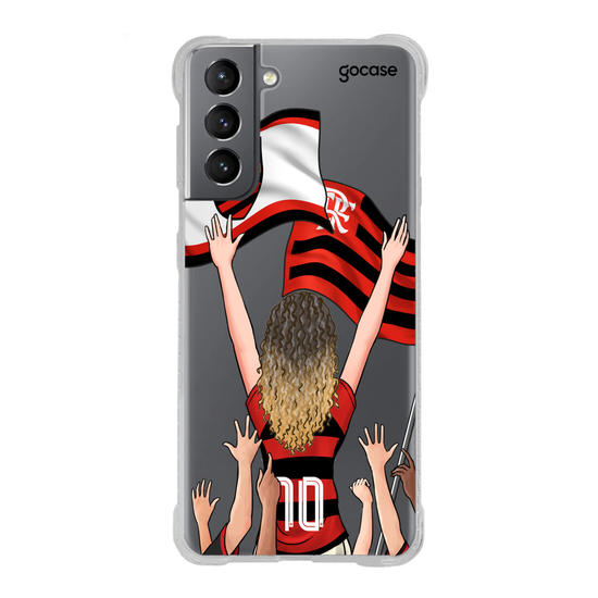Capinha para celular Flamengo - Garota Rubro-Negra